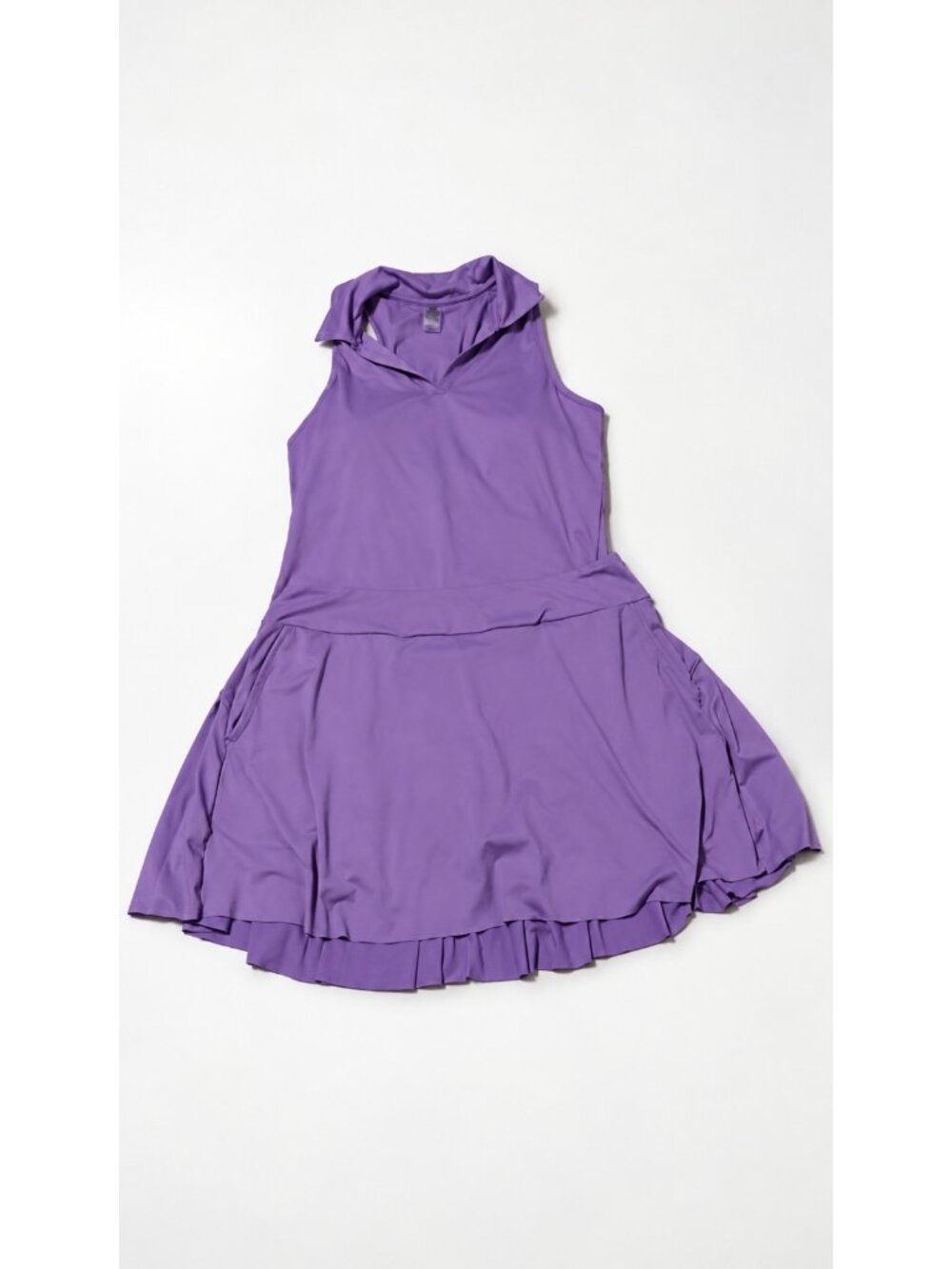 Kyodan Golf Women L Purple Golf Tennis Outfit Sleeveless Polo Pleated Skort Set